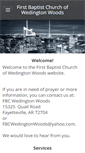 Mobile Screenshot of fbcwedingtonwoods.org